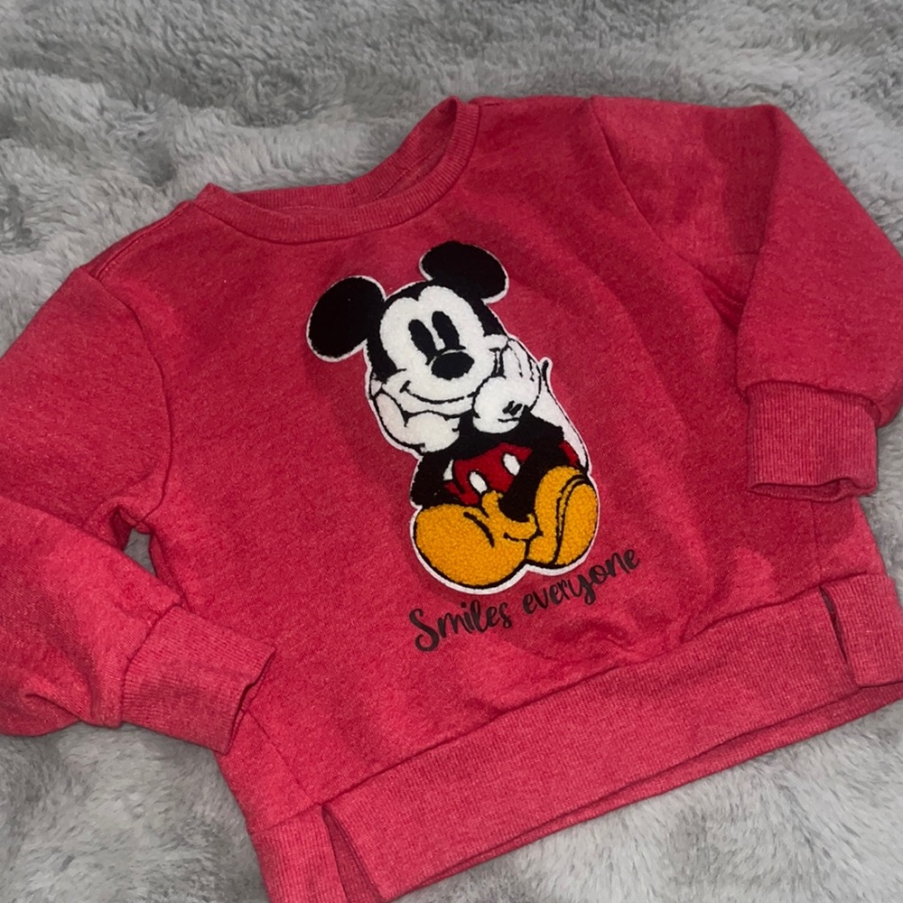 🌈 Disney Junior Smiles Everyone Mickey Mouse Sweater Sz 2T